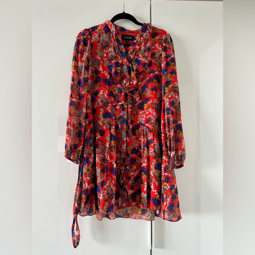 Saloni Mini Dress with belt